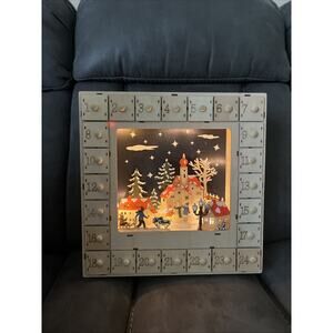 Martha Stewart Lighted Wooden Christmas Advent Calendar